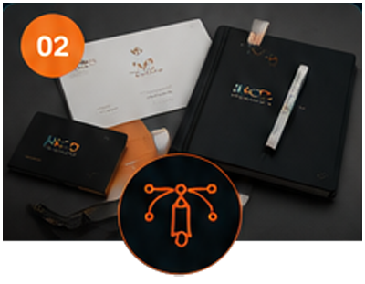 Digital design and branding – iNCO Creative stationery set