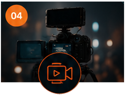 Video production – cinema camera on set